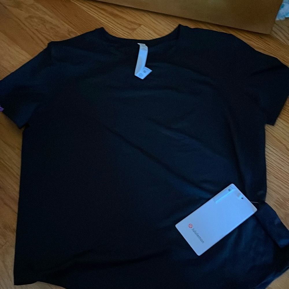 Lululemon high neck run and train tee